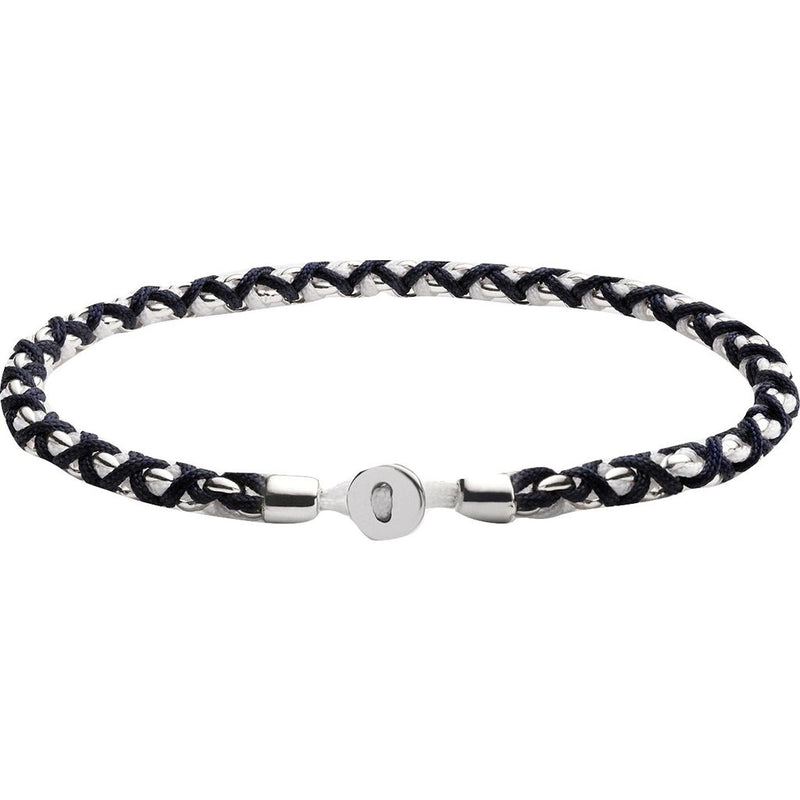 Miansai Nexus Chain Bracelet | Sterling Silver/Navy/White 101-0217-003