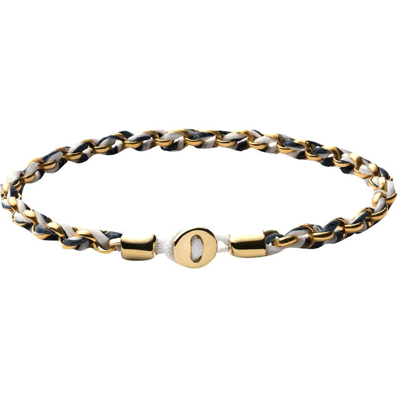 Miansai Nexus Chain Bracelet | Gold Vermeil/Navy/White S101-0218-003