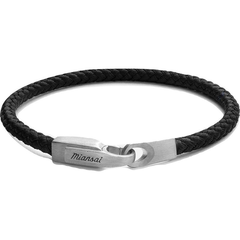 Miansai Crew Rope Bracelet | Matte Silver/Black 101-0222-003