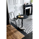 Lyon Beton Donut Round Bistro Table | Black
