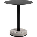Lyon Beton Donut Round Bistro Table | Black
