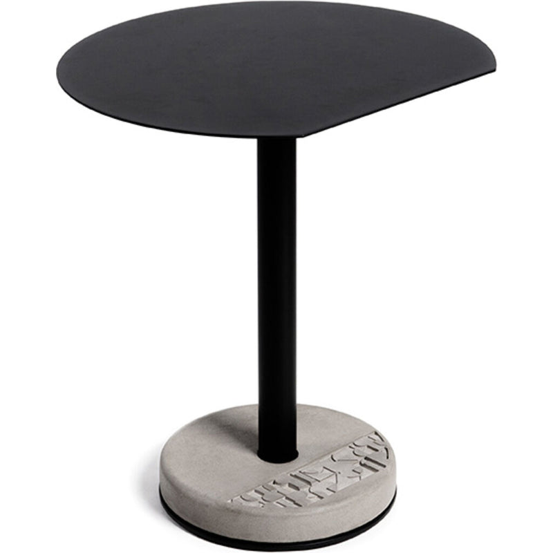 Lyon Beton Donut Round Cutaway Bistro Table | Black