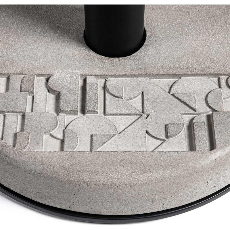 Lyon Beton Donut Round Cutaway Bistro Table | Black