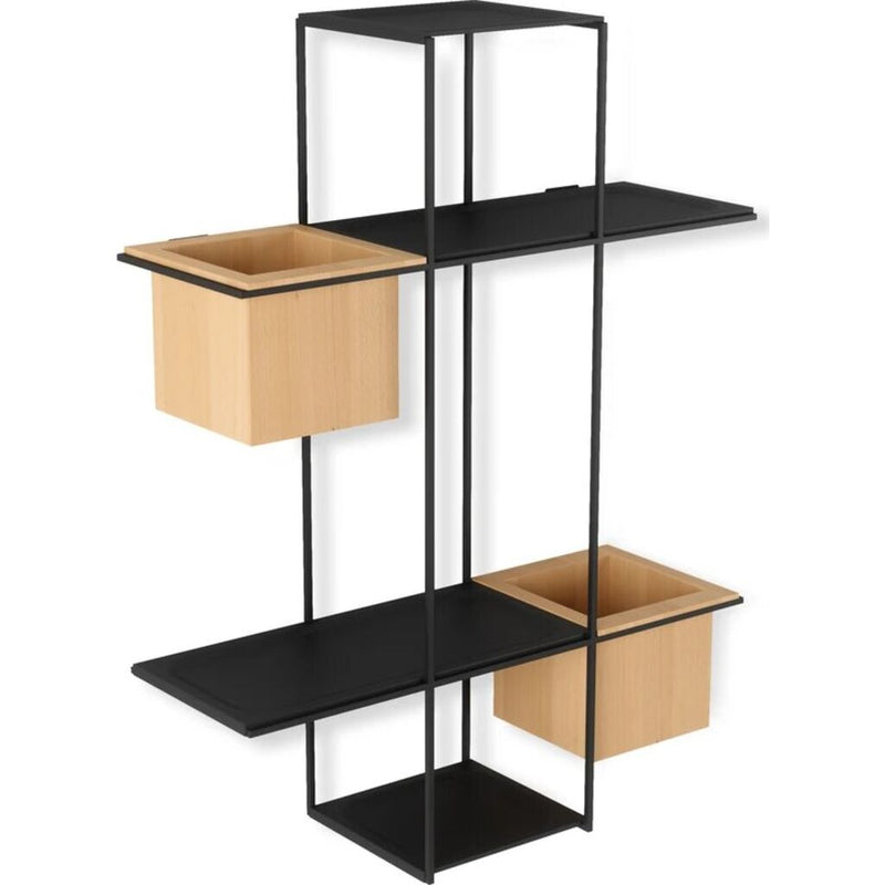 Umbra Cubist Multi Shelf Wall Display | Sand/Black
