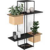 Umbra Cubist Multi Shelf Wall Display | Sand/Black