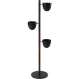 Umbra Floristand Planter | Black/Walnut
