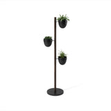 Umbra Floristand Planter | Black/Walnut