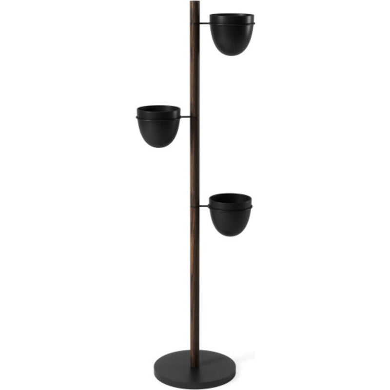 Umbra Floristand Planter | Black/Walnut