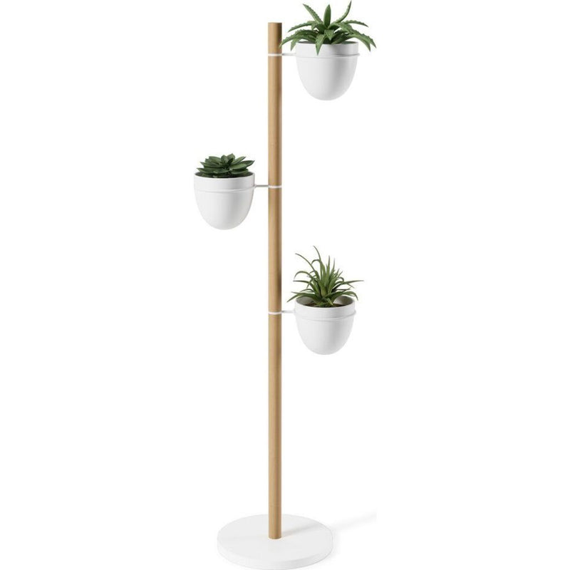 Umbra Floristand Planter | White/Natural
