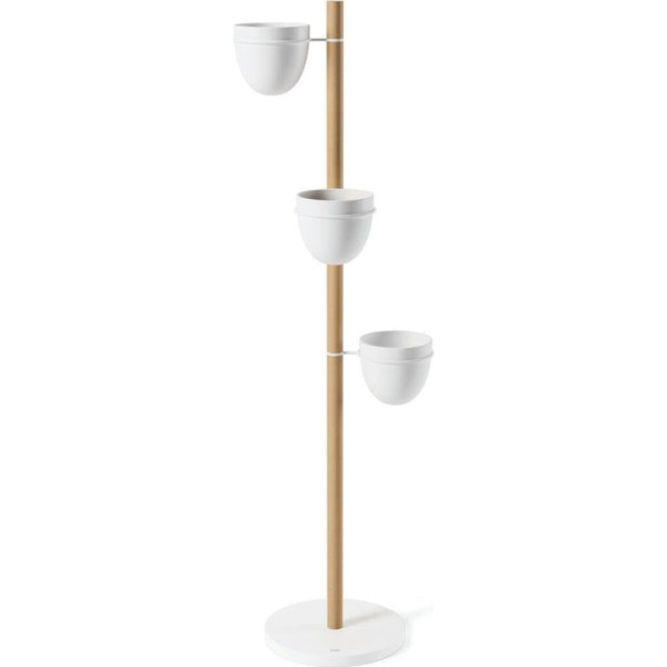 Umbra Floristand Planter | White/Natural