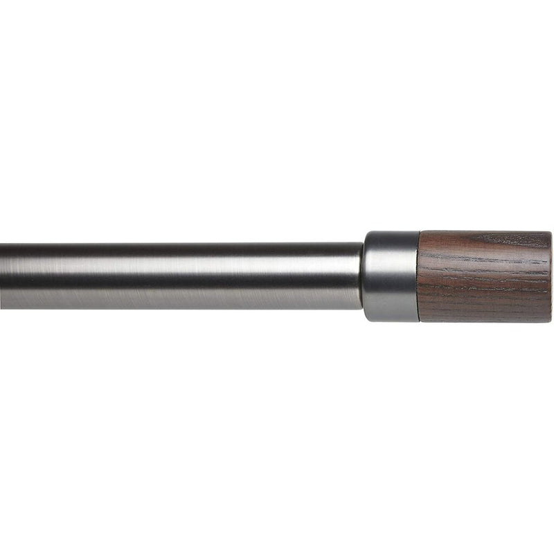 Umbra Blok 1" Curtain Rod | Gun Metal
