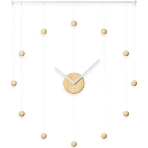 Umbra Hangtime Clock | White/Natural