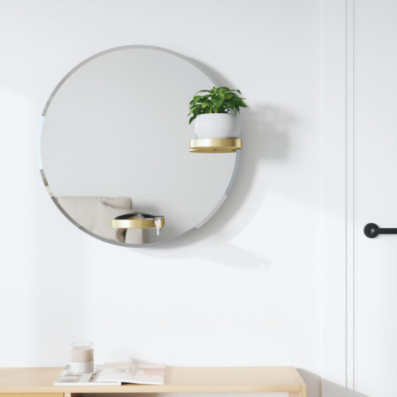 Umbra Perch Mirror | Brass