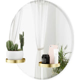 Umbra Perch Mirror | Brass