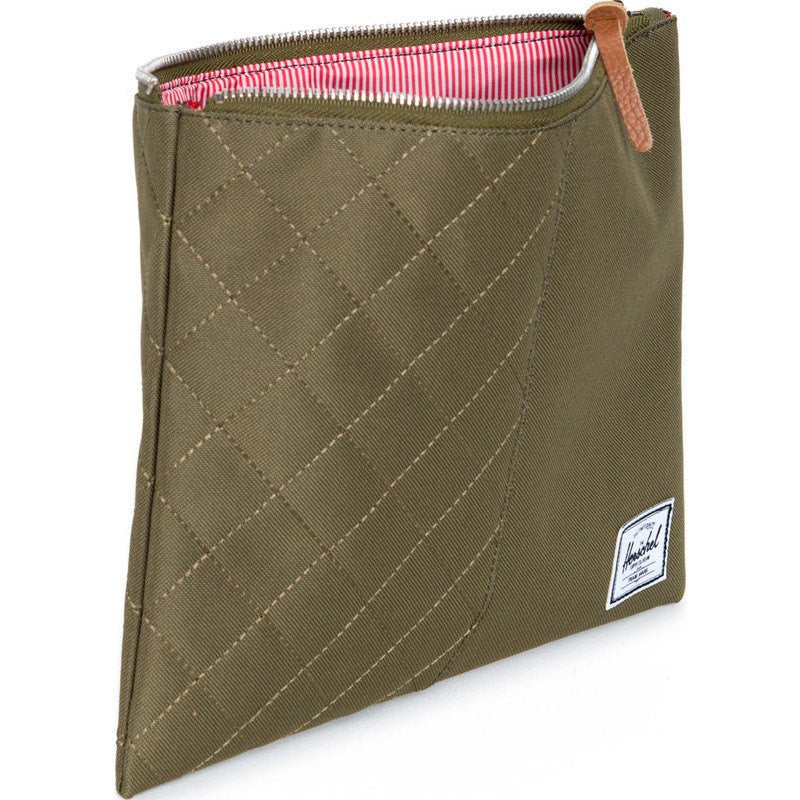 Herschel Network L Quilted Pouch | Army 10163-00867-OS