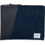 Herschel Network L Harris Tweed Pouch | Blue Herringbone 10163-00878-OS