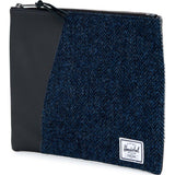Herschel Network L Harris Tweed Pouch | Blue Herringbone 10163-00878-OS