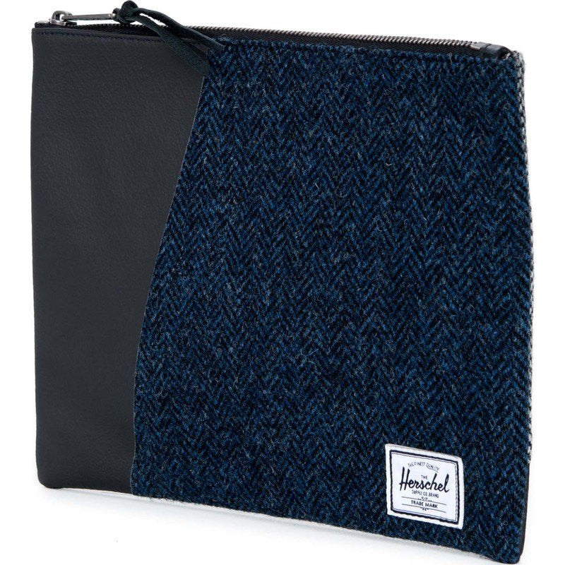 Herschel Network L Harris Tweed Pouch | Blue Herringbone 10163-00878-OS