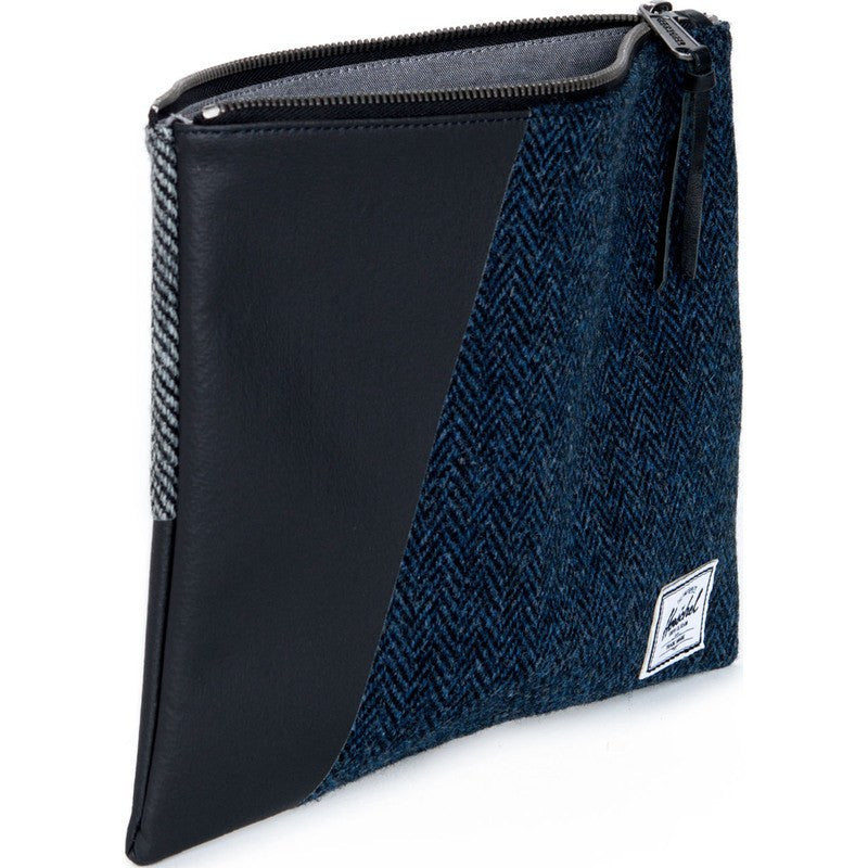 Herschel Network L Harris Tweed Pouch | Blue Herringbone 10163-00878-OS