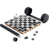 Umbra Rolz Chess & Checkers Set | Black