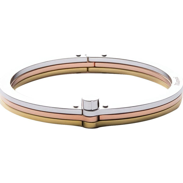 Miansai Tricolor Cuff Bracelet | Polished Silver/Rose Gold/Gold Plated