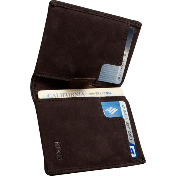 Kiko Leather Slim Bi-Fold Wallet | Brown 102brwn