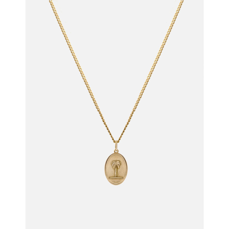 Miansai Palm Tree Pendant Necklace | Gold Vermeil 103-0168