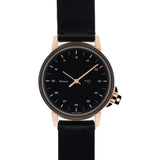 Miansai M12 Rose Gold Swiss Watch | Black Leather-106-0014-001