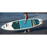 Tahe Outdoors SUP AIR 11'0 BEACH WING PACK | White/Blue/Orange