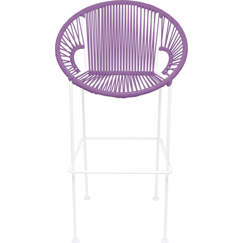 Innit Designs Puerto Bar Stool | White/Orchid-10b.02.12