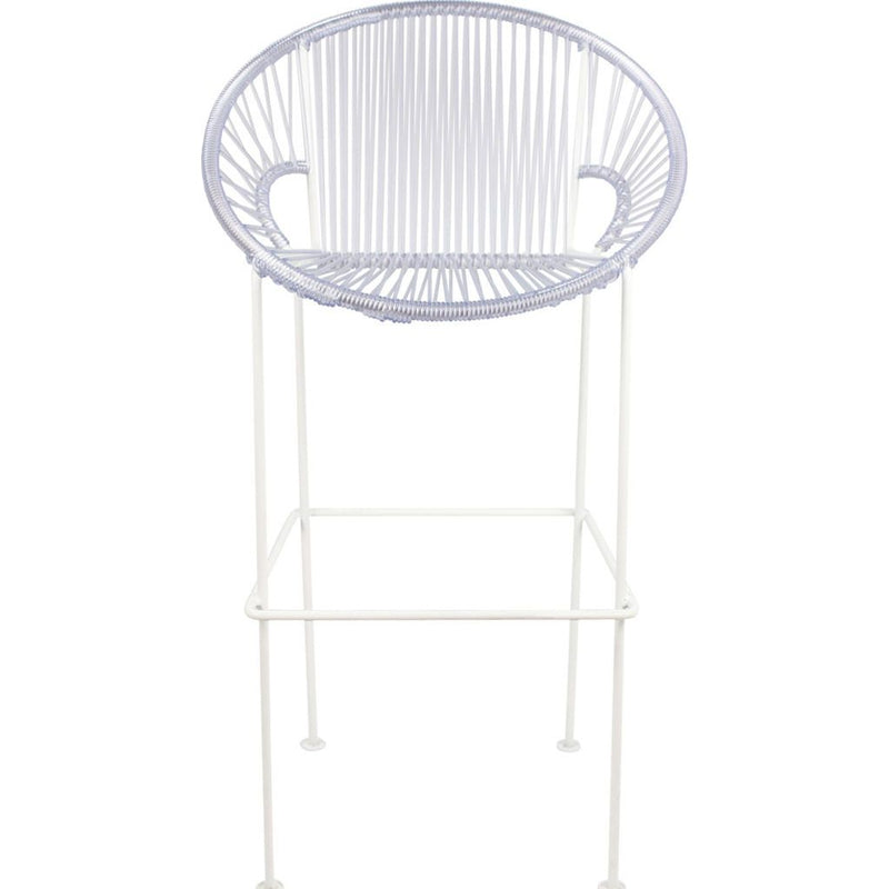 Innit Designs Puerto Bar Stool | White/Clear-10b.02.15