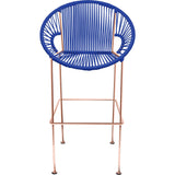 Innit Designs Puerto Bar Stool | Copper/Deep Blue-10b.04.28