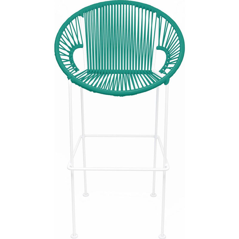 Innit Designs Puerto Counter Stool | White/Turquoise-10c.02.09