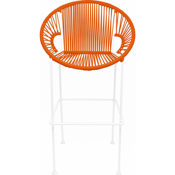 Innit Designs Puerto Counter Stool | White/Orange-10c.02.10