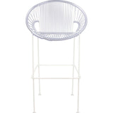 Innit Designs Puerto Counter Stool | White/Clear-10c.02.15