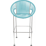 Innit Designs Puerto Counter Stool | Chrome/Blue-10c.03.04