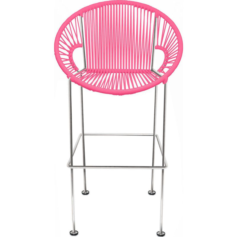 Innit Designs Puerto Counter Stool | Chrome/Pink-10c.03.05