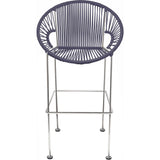 Innit Designs Puerto Counter Stool | Chrome/Grey-10c.03.06