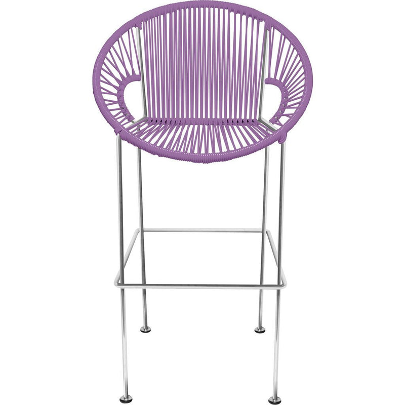 Innit Designs Puerto Counter Stool | Chrome/Orchid-10c.03.12