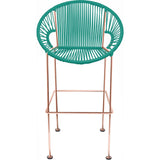 Innit Designs Puerto Counter Stool | Copper/Turquoise-10c.04.09