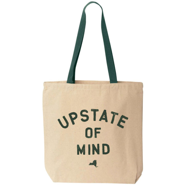Upstate Of Mind Tote Bag | Natural/Green