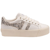 Gola Ladies Orchid Platform Safari Sneaker | Off White/Cheetah