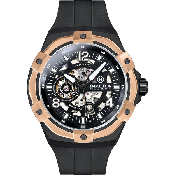 Brera Milano BMSSAS4503D Supersportivo Evo Automatic Watch | Stainless Steel/IP Rose Gold
