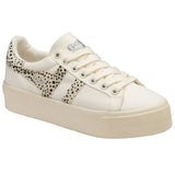 Gola Ladies Orchid Platform Safari Sneaker | Off White/Cheetah