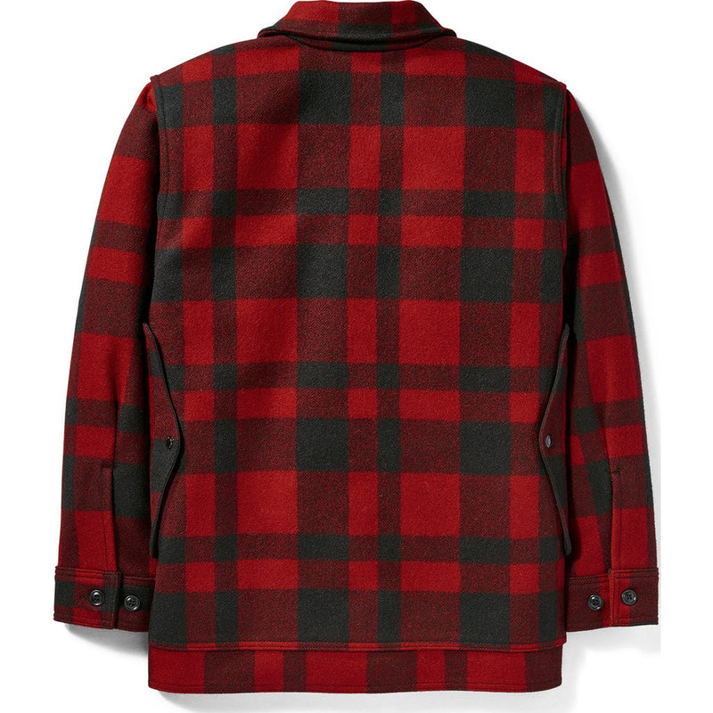 Filson Mackinaw Alaska Fit Cruiser Coat | Red/Black S 1st Plaid 11010043RedBlack