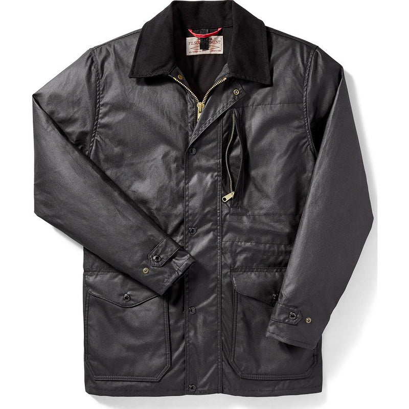 Filson Cover Cloth Seattle Fit Mile Marker Coat | Black XL 1st Standard 11010409Black