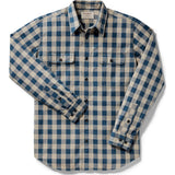 Filson Lightweight Kitsap Work Shirt | Khaki M 1st Plaid 11010742KhakiBlChK