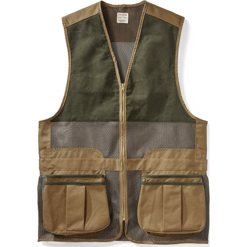 Filson Light Shooting Vest | Dark Tan M 1st Standard 11010767Dark Tan