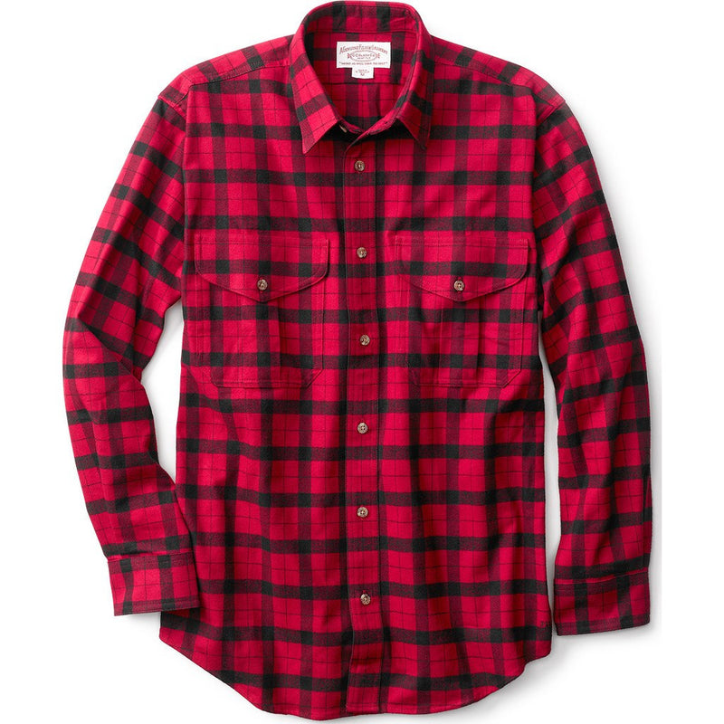 Filson Alaskan Guide Extra Long Shirt | Red/Black L Long 1st Plaid 11012007RedBlack