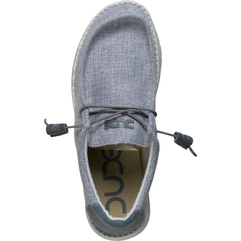 Hey Dude Wally Woven  Shoes | Grey White